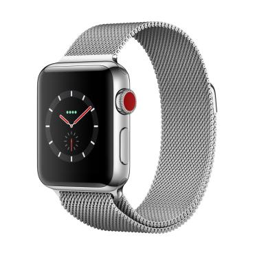 Apple Watch <span>Stainless Steel Case<br /> with Milanese Loop</span>