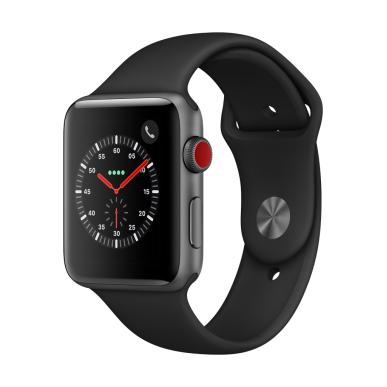 Apple Watch <span>Space Gray Aluminum Case<br /> with Black Sport Band</span>