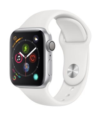 Apple Watch<br /><small>Silver Aluminum w/ White Sport Band</small>