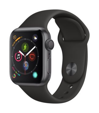Apple Watch<br /><small>Space Gray Aluminum w/ Black Sport Band</small>